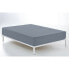 Fitted bottom sheet Alexandra House Living Steel Grey 105 x 200 cm