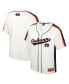 Men's Cream Distressed Auburn Tigers Ruth Button-Up Baseball Jersey