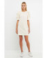 ფოტო #2 პროდუქტის Women's Short Puff Sleeve T Shirt Dress