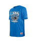 Фото #3 товара Men's Blue Detroit Lions Team Logo T-shirt