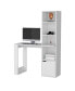 Фото #4 товара Anson Computer Desk with 4-Tier Bookcase and 1-Door Cabinet