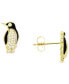 ფოტო #2 პროდუქტის Cubic Zirconia Pavé Penguin Stud Earrings