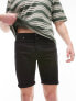 Фото #2 товара Topman skinny denim shorts in black
