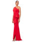 Фото #3 товара Women's Ruffled One-Shoulder Gown