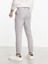 Фото #2 товара ASOS DESIGN super skinny smart trousers in grey prince of wales check