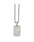 ფოტო #3 პროდუქტის Brushed 2mm Reversible Dog Tag Ball Chain Necklace