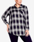 Фото #1 товара Plus Size Kylee Plaid Button Up Shirt