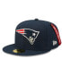 Фото #3 товара Men's x Alpha Industries Navy New England Patriots Alpha 59FIFTY Fitted Hat