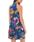 1.State 299782 Women's Printed Sleeveless Tiered Swim-Dress Cover-UP, LG