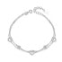 Фото #1 товара Double silver bracelet with zircons AGB771/21