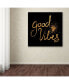 Фото #3 товара Lisa Powell Braun 'Good Vibes' Canvas Art - 14" x 14" x 2"