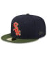 ფოტო #3 პროდუქტის Men's Navy Chicago White Sox Sprouted 59FIFTY Fitted Hat