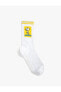 Snoopy Soket Çorap Lisanslı Işlemeli