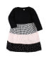 ფოტო #3 პროდუქტის Toddler Girls Cotton Dresses, Houndstooth Lt Pink