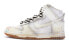 【定制球鞋】 Nike Dunk High 梦裂 做旧废土风手绘喷绘 高帮 板鞋 女款 白灰 / Кроссовки Nike Dunk High DD1869-109