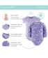 ფოტო #2 პროდუქტის Baby Girls Newborn Layette Gift Set Purple Pink Butterfly, 30 Essential Pieces,