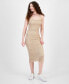 Фото #1 товара Juniors' Pointelle-Knit Midi Dress