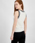 ფოტო #2 პროდუქტის Women's Monogram Logo Sleeveless Sweater