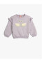 Фото #3 товара 4wmg10120ak 360 Lila Kız Bebek Pamuk Jersey Sweatshirt