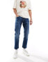 Selected Homme Scott straight fit jeans in medium blue