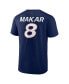 ფოტო #3 პროდუქტის Men's Cale Makar Navy Colorado Avalanche Authentic Pro Prime Name and Number T-shirt