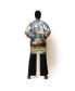 Фото #3 товара Women's V-Neck ¾- Sleeve Printed Scuba Big Pocket Kimono