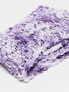 Фото #2 товара COLLUSION Unisex textured knitted skinny scarf in purple