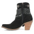 Фото #3 товара Dingo Bandida Paisley Studded Round Toe Cowboy Booties Womens Black Casual Boots