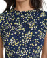 ფოტო #3 პროდუქტის Women's Floral-Print Round-Neck Dress