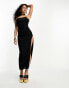 Extro & Vert cami maxi dress in sheer leopard velvet burnout