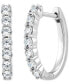 Фото #1 товара Lab-Created Diamond Small Hoop Earrings (5/8 ct. t.w.) in Sterling Silver