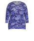 Фото #2 товара Plus Size Hacci Camo Top