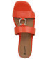 Фото #3 товара Women's Caitlynn Memory Foam Ornamented Slip On Flat Sandals, Created for Macy's