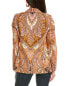 Kobi Halperin Clare Print Poplin Jacket Women's Orange M