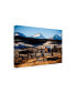 Фото #2 товара Dan Ballard Snowy Corral Canvas Art - 15.5" x 21"