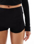 Kaiia soft touch hotpant shorts in black