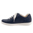 Фото #7 товара Trotters Adore T2117-400 Womens Blue Leather Lifestyle Sneakers Shoes