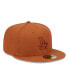 Фото #3 товара Men's Brown Los Angeles Dodgers Spring Color 59FIFTY Fitted Hat