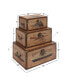 Wood Retro Trunk, Set of 3