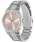 ფოტო #2 პროდუქტის Women's Sports Luxe Hexa Silver-Tone Stainless Steel Watch 33mm