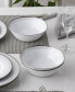 Silver Colonnade 4 Piece Soup Bowl Set, Service for 4