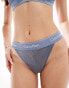 Фото #1 товара Calvin Klein modern lace string thong in grey