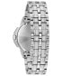 Men's Stainless Steel & Crystal-Accent Bracelet Watch 41.5mm