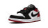 Кроссовки Nike Air Jordan 1 Low Black Toe (Белый, Черный)