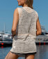 Фото #3 товара Women's Knit Sleeveless Cutout Cover-Up