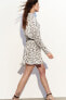 Фото #3 товара Короткое платье с цветочным принтом и ремнем ZARA