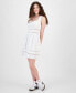 Фото #1 товара Women's Sleeveless Crochet Trim Dress, Created for Macy's