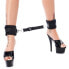 Фото #1 товара Rimba Bondage Play Ankle Cuffs with Adjustable Spreader Strap Adjustable Black