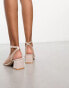 Be Mine Bridal Ruhi low block heeled sandals in blush