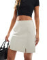 Фото #1 товара Vero Moda notch front mini skirt in stone